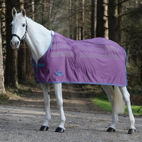 Weatherbeeta Abschwitzdecke Scrim Standard Neck Violet/Blau 3 Weatherbeeta Abschwitzdecke Scrim Standard Neck Violet/Blau