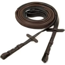 Schockemöhle Zügel Gummi Vintage/Nougat/Silber Warmblut -Geschaft Fur Pferdebedarf 1103 00021 rubberreins darkbrownsilver.adc1d2