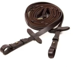 Schockemöhle Zügel Champions Collection Grip Braun/Gold WB