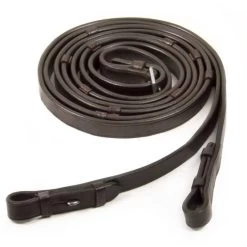 Schockemöhle Zügel Glatt Leder Mit Stops Schwarz/Gold -Geschaft Fur Pferdebedarf 1103 00018 leatherreins darkbrownsilver.b2c585