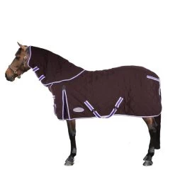 Weatherbeeta Heavy Stable Rug Comfitec Comfitec 1000D Diamond Quilt Detach-A-Neck 360g Charcoal/Blue/White 125/175
