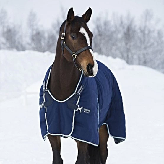 Rambo Optimo Stalldecke 400g Navy/Beige 12 Rambo Optimo Stalldecke 400g Navy/Beige – Bild 10