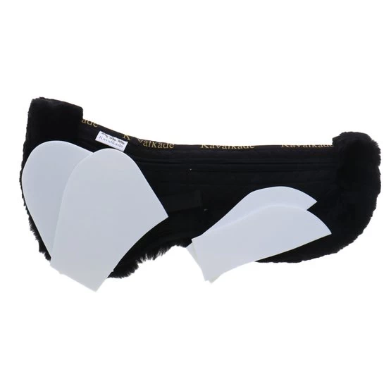 Kavalkade Unterleger Mit Lammfell Und Inlays Schwarz 6 Kavalkade Unterleger Mit Lammfell Und Inlays Schwarz – Bild 4