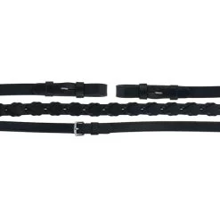 Aviemore Zügel Schnürsenkelleder Schwarz