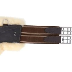 Horka Sattelgurt Sheepskin Leder Braun/Silber -Geschaft Fur Pferdebedarf agradi 44721165 5.f60833