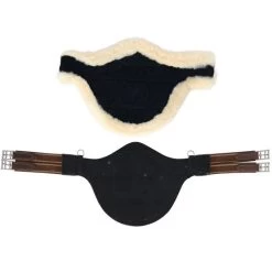 Horka Sattelgurt Sheepskin Leder Braun/Silber -Geschaft Fur Pferdebedarf agradi 44721165 6.49a888