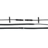 Catago Zügel Rolled Leder/Gummi Schwarz -Geschaft Fur Pferdebedarf agradi 44863931 1.c4d6c1