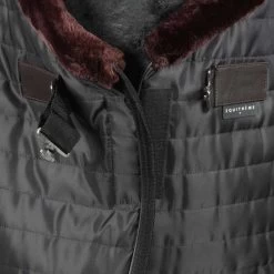 EQUITHÈME Stalldecke Teddy Gefüttert Mit Synthetischem Schaffell Navy -Geschaft Fur Pferdebedarf agradi 44882684 2.80d418