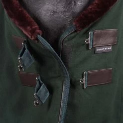 EQUITHÈME Fleecedecke Teddy Grün/Braun -Geschaft Fur Pferdebedarf agradi 44889862 2.c54f05