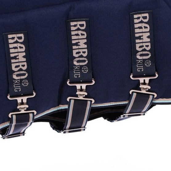 Rambo Optimo Stalldecke 400g Navy/Beige 7 Rambo Optimo Stalldecke 400g Navy/Beige – Bild 5