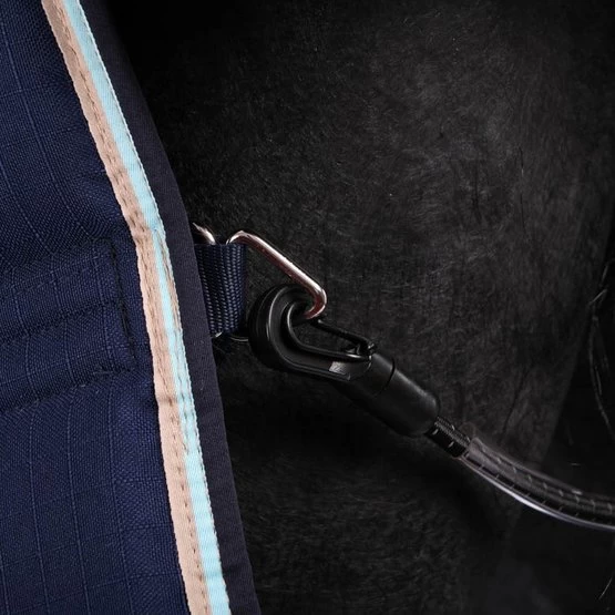 Rambo Optimo Stalldecke 400g Navy/Beige 8 Rambo Optimo Stalldecke 400g Navy/Beige – Bild 6