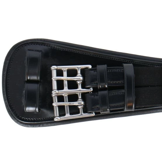 BR Dressurgurt Durham 2 Seitig Elastisch Schwarz/Silber 5 BR Dressurgurt Durham 2 Seitig Elastisch Schwarz/Silber – Bild 3