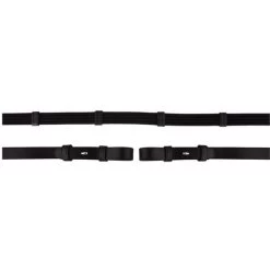 BR Gurtzügel Mit Zaumhaken Schwarz/Silber