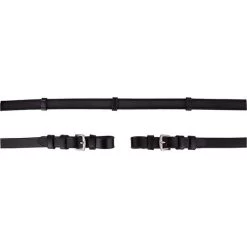 Premiere Zügel 19mm Anti-Slipverschluss Schwarz Warmblut