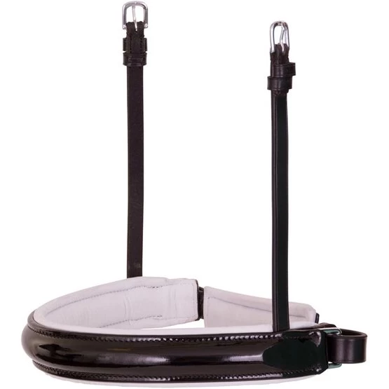 BR Schwedisches Reithalfter Lacquer Schwarz/Silber 4 BR Schwedisches Reithalfter Lacquer Schwarz/Silber – Bild 2