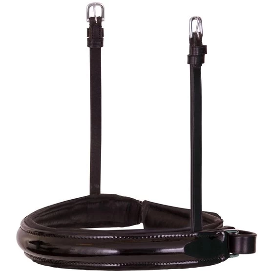 BR Schwedisches Reithalfter Lacquer Schwarz/Silber 3 BR Schwedisches Reithalfter Lacquer Schwarz/Silber