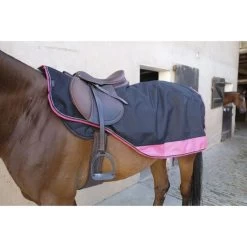 EQUITHÈME Ausreitdecke Tyrex 1200D Fleece Schwarz/Himbeere -Geschaft Fur Pferdebedarf ekkia z05297 400 210 655 2.c256e2