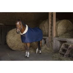 EQUITHÈME Stalldecke Teddy Gefüttert Mit Synthetischem Schaffell Navy -Geschaft Fur Pferdebedarf ekkia z07135 400 809 763 ambi.90cd6f