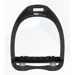 Flex-On Steigbügel Aluminium Inclined Ultra Grip Schwarz/Silber/Braun -Geschaft Fur Pferdebedarf flex alu zwart grijs.0989af 2