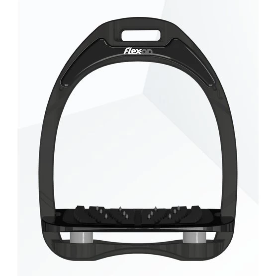 Flex-On Steigbügel Aluminium Inclined Ultra Grip Schwarz/Silber/Schwarz 6 Flex-On Steigbügel Aluminium Inclined Ultra Grip Schwarz/Silber/Schwarz – Bild 4