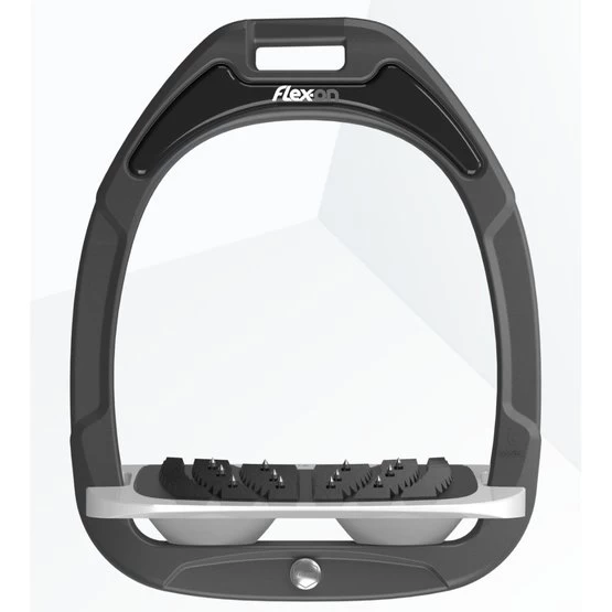 Flex-On Steigbügel Green Composite Inclined Ultra Grip Schwarz/Schwarz/Pflaume 7 Flex-On Steigbügel Green Composite Inclined Ultra Grip Schwarz/Schwarz/Pflaume – Bild 5