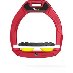 Flex-On Sicherheitsbügel Safe-On Junior Inclined Grip Schwarz/Weiß/Grün -Geschaft Fur Pferdebedarf flex soj red white yellow.0c8e9d