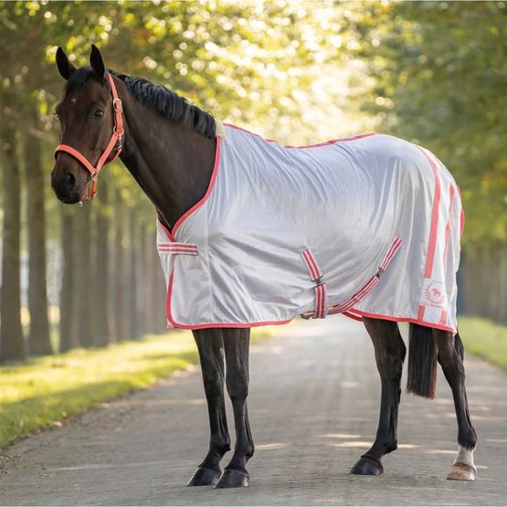 HKM Fliegendecke Classic Polo Weiß 3 HKM Fliegendecke Classic Polo Weiß