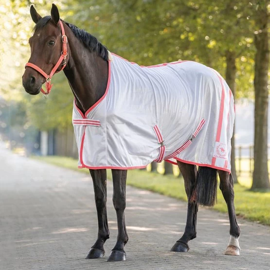 HKM Fliegendecke Classic Polo Weiß 4 HKM Fliegendecke Classic Polo Weiß – Bild 2