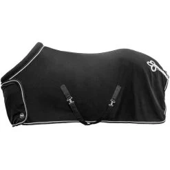 HKM Fleecedecke Mit Kragen Schwarz -Geschaft Fur Pferdebedarf hkm 7224 9100.916c14
