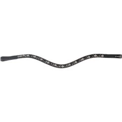 Horka Stirnriemen Colori Schwarzes Leder Blau/Weiß -Geschaft Fur Pferdebedarf horka 180143 0000 0002.a90d4e