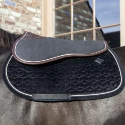 Kentucky Horsewear Kentucky Sattelunterleger Halfpad Absorb Schwarz/Weiß -Geschaft Fur Pferdebedarf kentucky zadelonderlegger halfpad absorb black white brown.802522