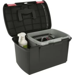 Kerbl Grooming Box Arezzo Abnehmbarer Einsatz Schwarz/Fuchs