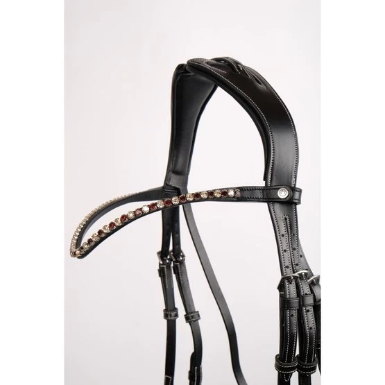 Montar Stirnriemen Plum Honey Crystal Braun 7 Montar Stirnriemen Plum Honey Crystal Braun – Bild 5