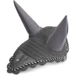 Mrs. Ros Fliegenhaube Glitter Grau