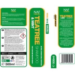 NAF Teatree & Mint Shampoo 500ml -Geschaft Fur Pferdebedarf naf teatree mint shampoo r01 500ml.c30461