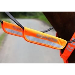 Shires Trensen/Halster Reflektierende Streifen Gelb One Size -Geschaft Fur Pferdebedarf shires 9402 orange.01c4b8