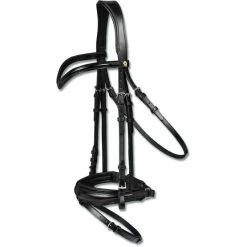 Waldhausen Trense S-Line Blackshine Schw. Komb. Schwarz XWB